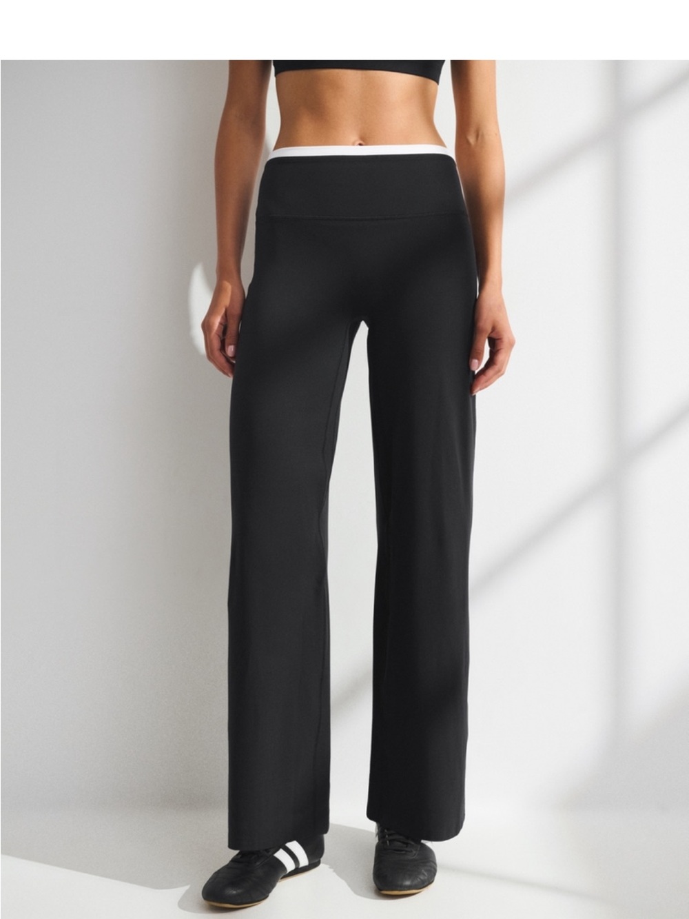 Abercrombie Ypb Studioflex Double-Layered Wide Leg Leggings